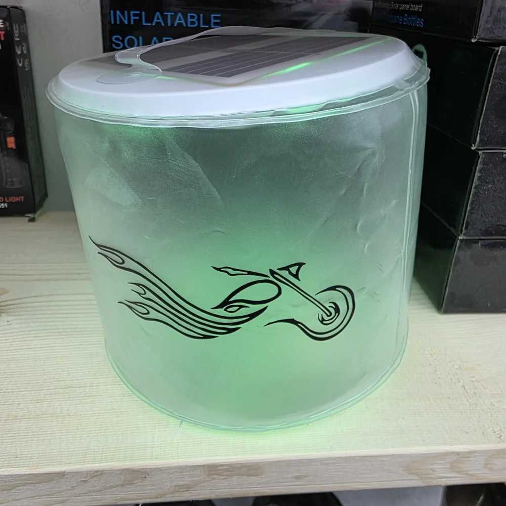 Solar Lantern Inflatable Color Changing Barto Solar Lantern